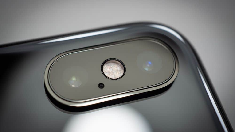 Smartphone camerasensoren closeup